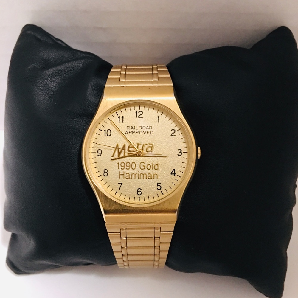 🛑❌SOLD❌🛑Pulsar Men’s Metra 2990 Gold Harriman Watch